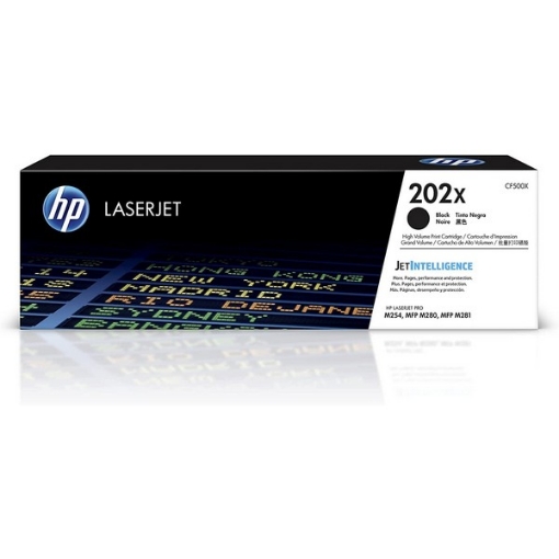 Picture of HP CF500X (HP 202X, Cartridge 054HBk) High Yield Black Toner Cartridge (3200 Yield)