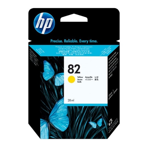 Picture of HP CH568A (HP 82) Yellow Inkjet Cartridge (28 Yield)