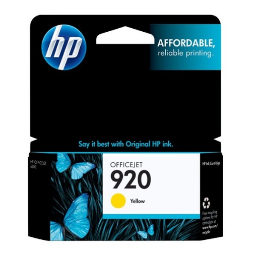 Picture of HP CH636AN (HP 920) Yellow Inkjet Cartridge (300 Yield)