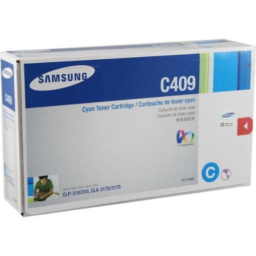 Picture of Samsung CLT-C409S OEM Cyan Toner Cartridge