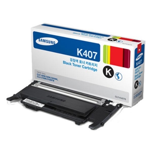 Picture of Samsung CLT-K407S OEM Black Toner Cartridge