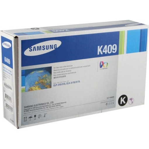 Picture of Samsung CLT-K409S OEM Black Laser Toner Cartridge