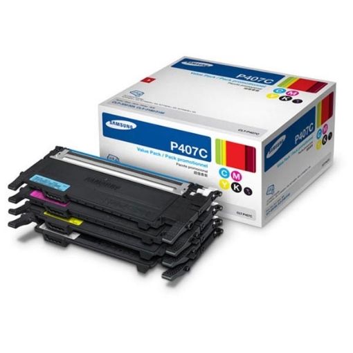 Picture of Samsung CLT-P407C OEM Four Color Inkjet Cartridge (Multipack)