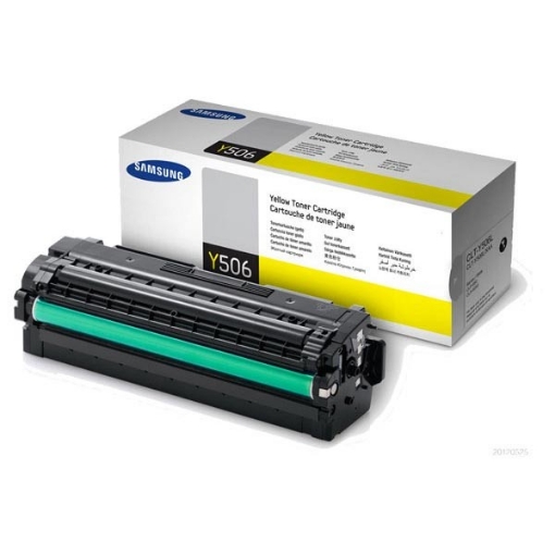 Picture of Samsung CLT-Y506L OEM High Yield Yellow Toner Cartridge