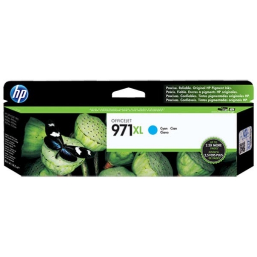 Picture of HP CN626AM (HP 971XL) High Yield Cyan Ink Cartridge (6600 Yield)