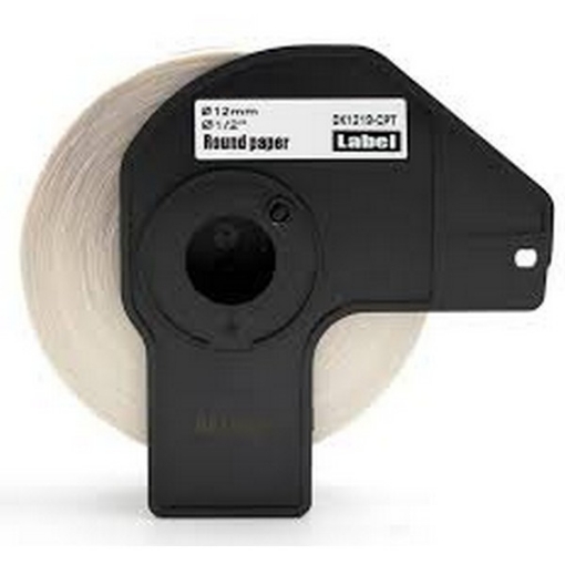 Picture of Premium DK-1219 Compatible Brother N/A 0.47" / 12mm Diameter Round Paper Labels 1200 pcs