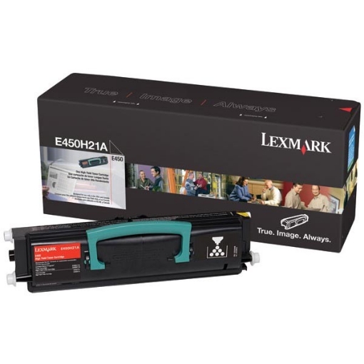 Picture of Lexmark E450H21A OEM Black Toner Cartridge