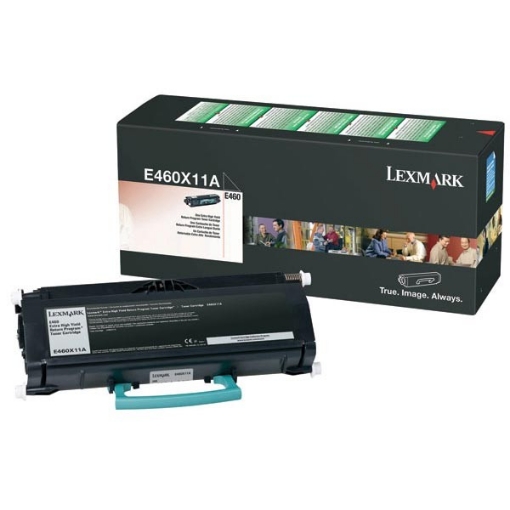 Picture of Lexmark E460X11A Extra High Yield Black Toner Printer Cartridge (15000 Yield)