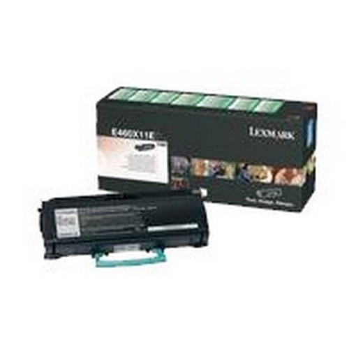 Picture of Lexmark E460X41G (TAA Compliant Version E460X11A) OEM Extra High Yield Black Toner Cartridge