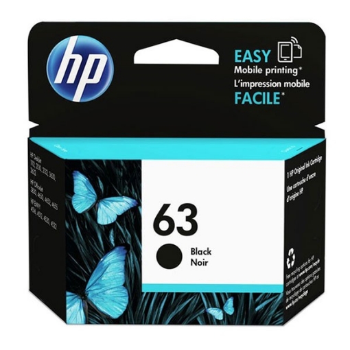 Picture of HP F6U62AN (HP 63) OEM Black Ink Cartridge