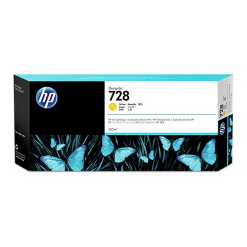 Picture of HP F9J61A (HP 728) OEM Yellow Ink Cartridge