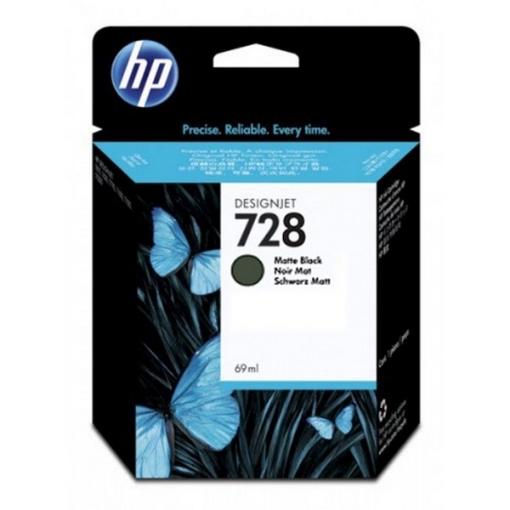 Picture of HP F9J64A (HP 728) OEM Black Ink Cartridge