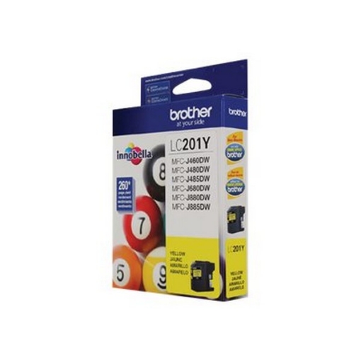 Picture of Brother LC-201Y OEM Yellow Ink Cartridge