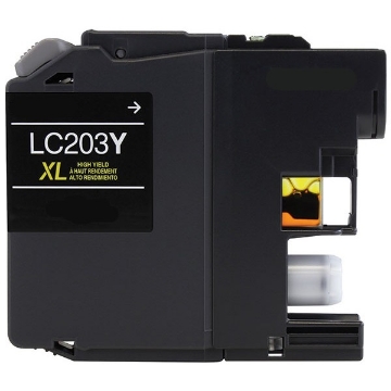 Show details for Premium LC-203Y Compatible High Yield Brother Yellow Inkjet Cartridge Picture of Premium LC-203Y Compatible High Yield Brother Yellow Inkjet Cartridge