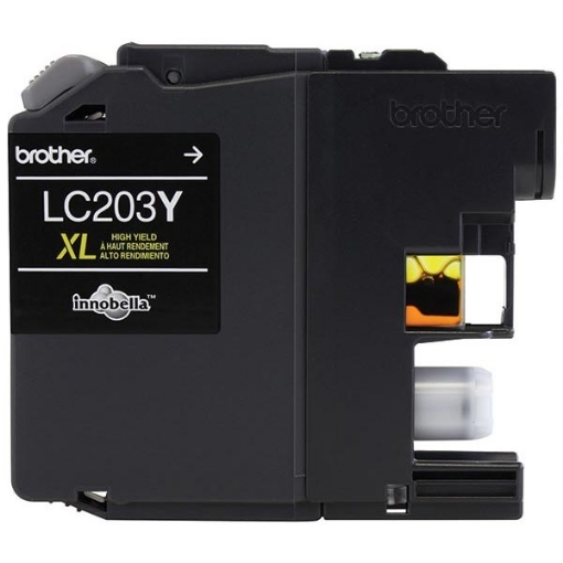 Picture of Brother LC-203Y OEM High Yield Yellow Inkjet Cartridge