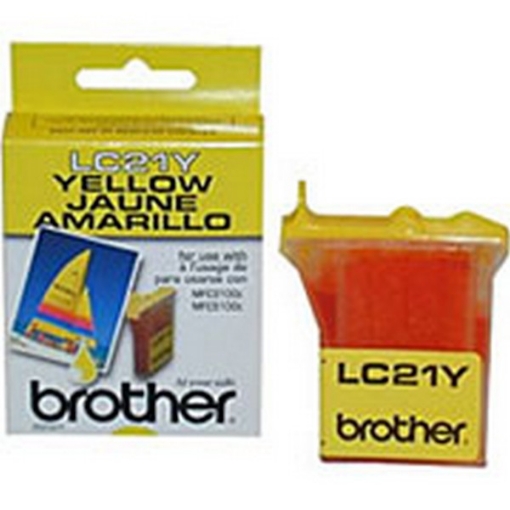 Picture of Brother LC-21Y OEM Yellow Inkjet Cartridge