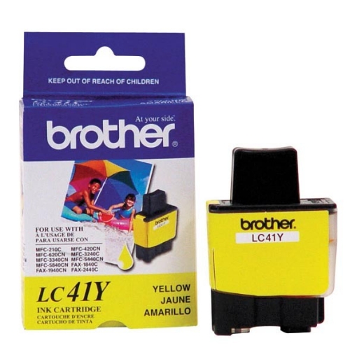 Picture of Brother LC-41Y OEM Yellow Inkjet Cartridge