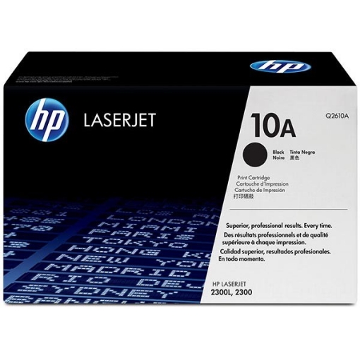 Picture of HP Q2610A (HP 10A) Black Toner Cartridge (6000 Yield)