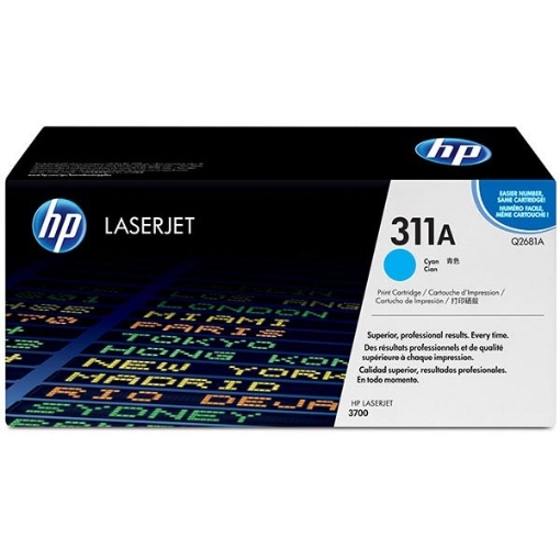 Picture of HP Q2681A (HP 311A) Cyan Toner Cartridge (6000 Yield)