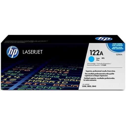 Picture of HP Q3961A (HP 122A) Cyan Toner Cartridge (4000 Yield)