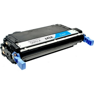 Show details for Premium Q5951A (HP 643A) Compatible HP Cyan Toner Cartridge Picture of Premium Q5951A (HP 643A) Compatible HP Cyan Toner Cartridge