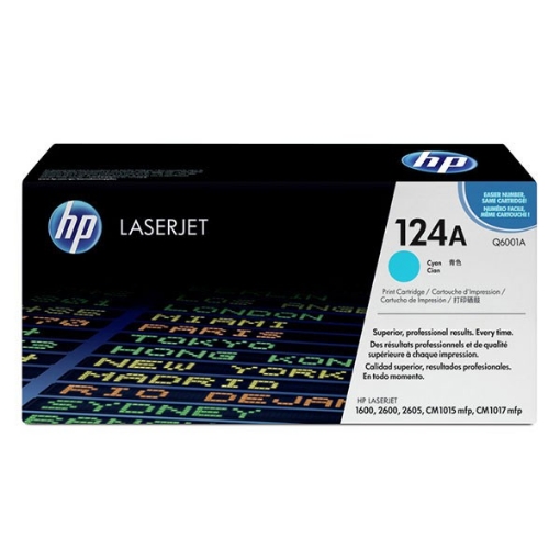 Picture of HP Q6001A (HP 124A) Cyan Toner Cartridge (2000 Yield)