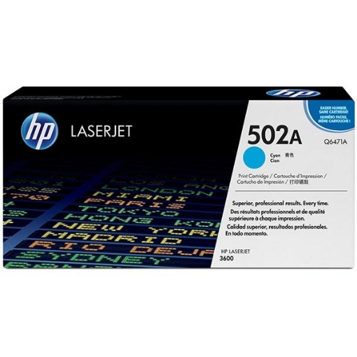 Picture of HP Q6471A (HP 502A) Cyan Toner Cartridge (4000 Yield)