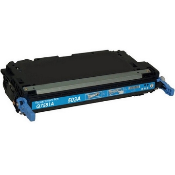 Show details for Premium Q7581A (HP 503A) Compatible HP Cyan Toner Cartridge Picture of Premium Q7581A (HP 503A) Compatible HP Cyan Toner Cartridge
