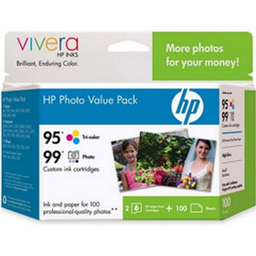 Picture of HP Q7958AN (HP 95) OEM Tri-Color Inkjet Cartridge (Value Pack)