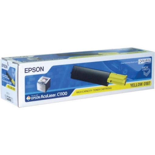 Picture of Epson S050187 OEM Yellow Toner Cartridge