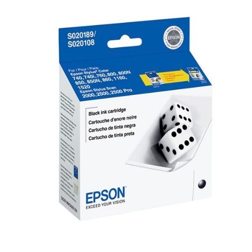 Picture of Epson S189108 OEM Black Inkjet Cartridge