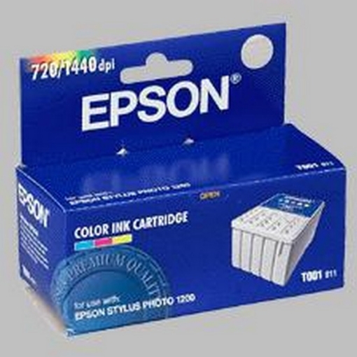 Picture of Epson T001011 (Epson 1) OEM Tri-Color Inkjet Cartridge