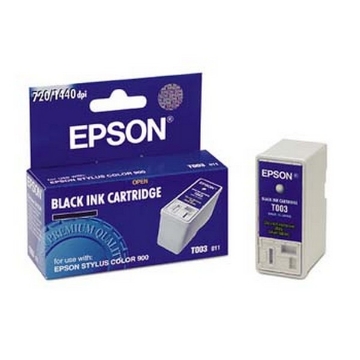 Show details for Epson T003011 (Epson 3) OEM Black Inkjet Cartridge Picture of Epson T003011 (Epson 3) OEM Black Inkjet Cartridge