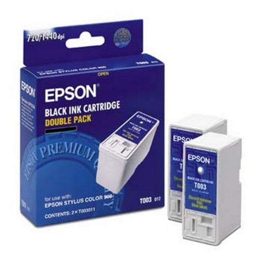 Picture of Epson T003012 (Epson 3) OEM Black Ink Cartridge (2 pk)