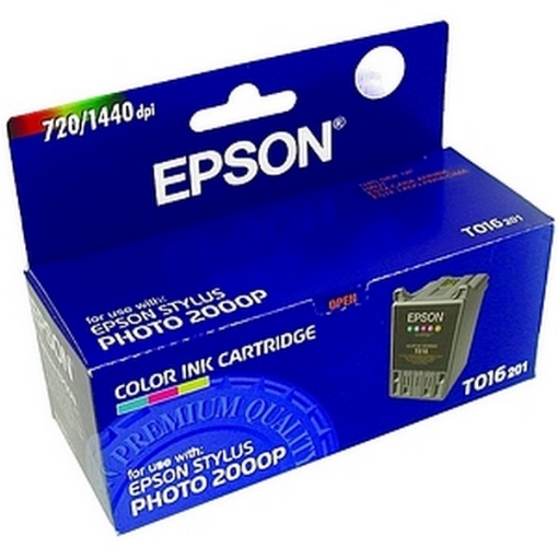 Picture of Epson T016201 (Epson 16) OEM Tri-Color Inkjet Cartridge