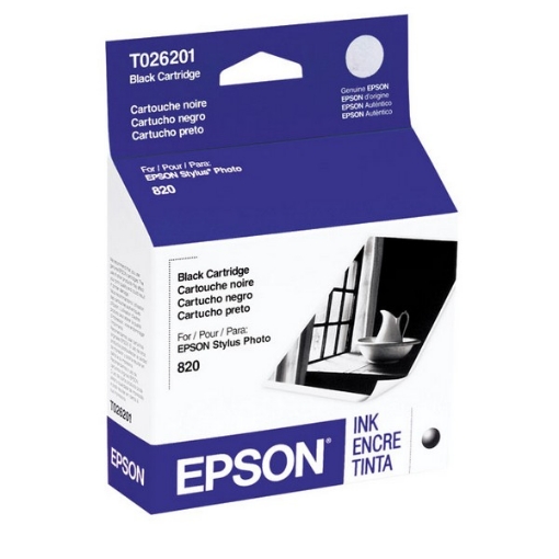 Picture of Epson T026201 (Epson 26) OEM Black Inkjet Cartridge