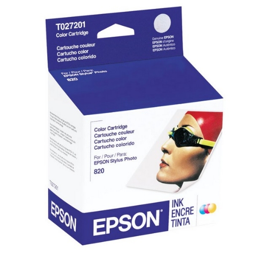 Picture of Epson T027201 (Epson 27) OEM Tri-Color Inkjet Cartridge