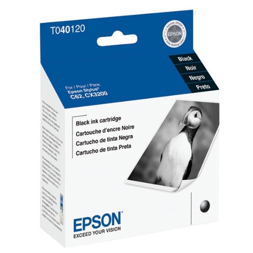 Picture of Epson T040120 (Epson 40) OEM Black Inkjet Cartridge