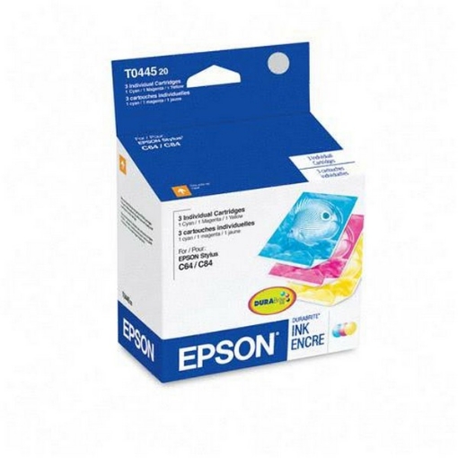 Picture of Epson T044520 (Epson 44) OEM Yellow, Magenta, Cyan Ink Cartridge (Multi-pack)