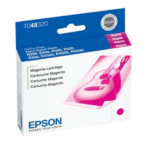 Picture of Epson T048320 (Epson 48) OEM Magenta Inkjet Cartridge