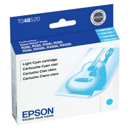 Picture of Epson T048520 (Epson 48) OEM Light Cyan Inkjet Cartridge