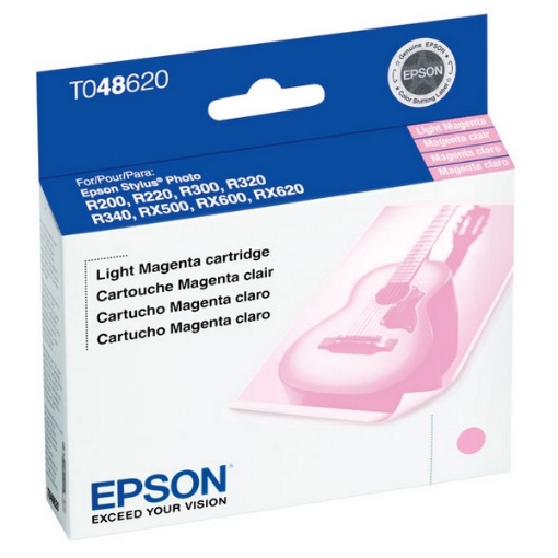 Picture of Epson T048620 (Epson 48) OEM Light Magenta Inkjet Cartridge