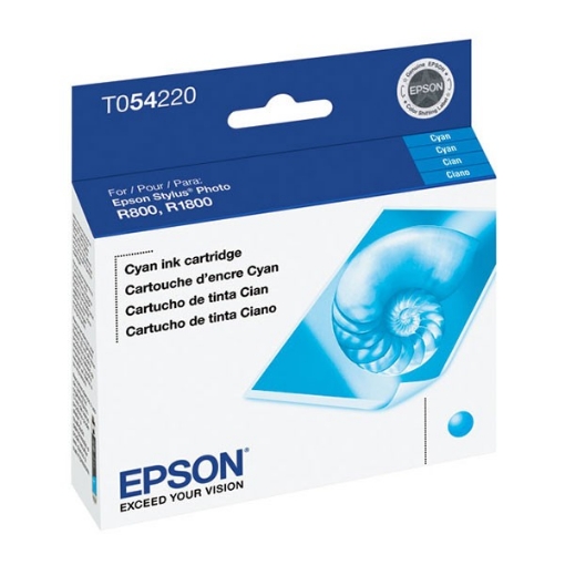 Picture of Epson T054220 (Epson 54) OEM Cyan Inkjet Cartridge