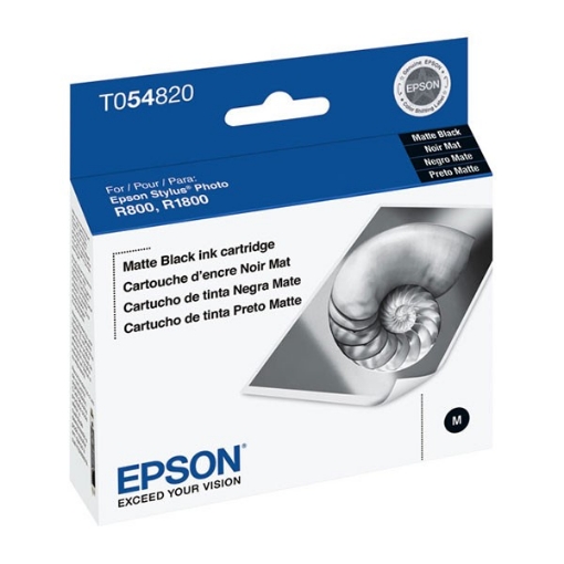 Picture of Epson T054820 (Epson 54) OEM Matte Black Inkjet Cartridge