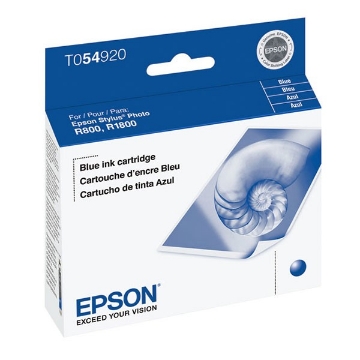 Show details for Epson T054920 (Epson 54) OEM Blue Inkjet Cartridge Picture of Epson T054920 (Epson 54) OEM Blue Inkjet Cartridge