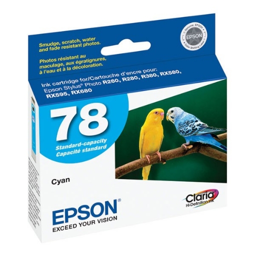 Picture of Epson T078220 (Epson 78) OEM Cyan Inkjet Cartridge