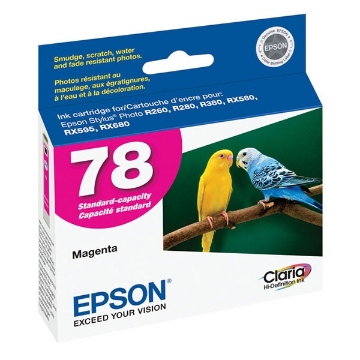 Show details for Epson T078320 (Epson 78) OEM Magenta Inkjet Cartridge Picture of Epson T078320 (Epson 78) OEM Magenta Inkjet Cartridge