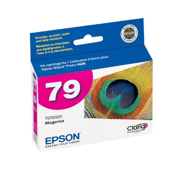 Show details for Epson T079320 (Epson 79) OEM Magenta Inkjet Cartridge Picture of Epson T079320 (Epson 79) OEM Magenta Inkjet Cartridge