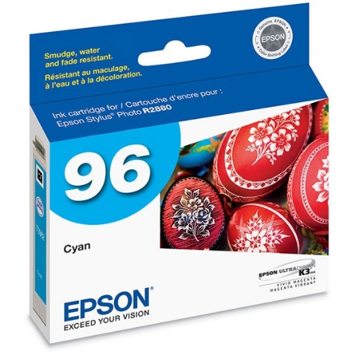 Picture of Epson T096220 (Epson 96) OEM Cyan Inkjet Cartridge