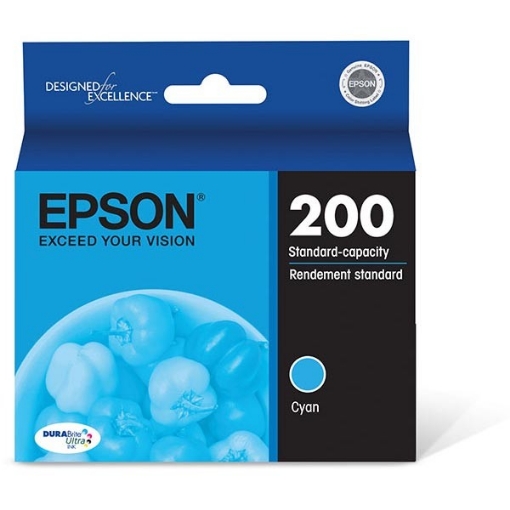 Picture of Epson T200220 (Epson 200) OEM High Yield Cyan Inkjet Cartridge